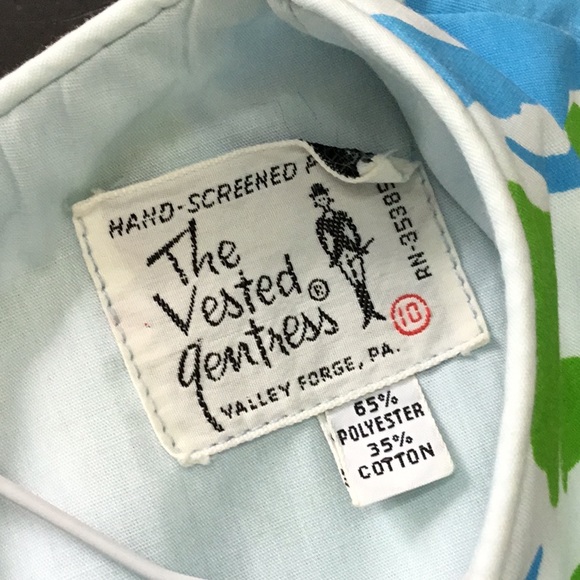 Vintage crab nautical print dress - Picture 3 of 8